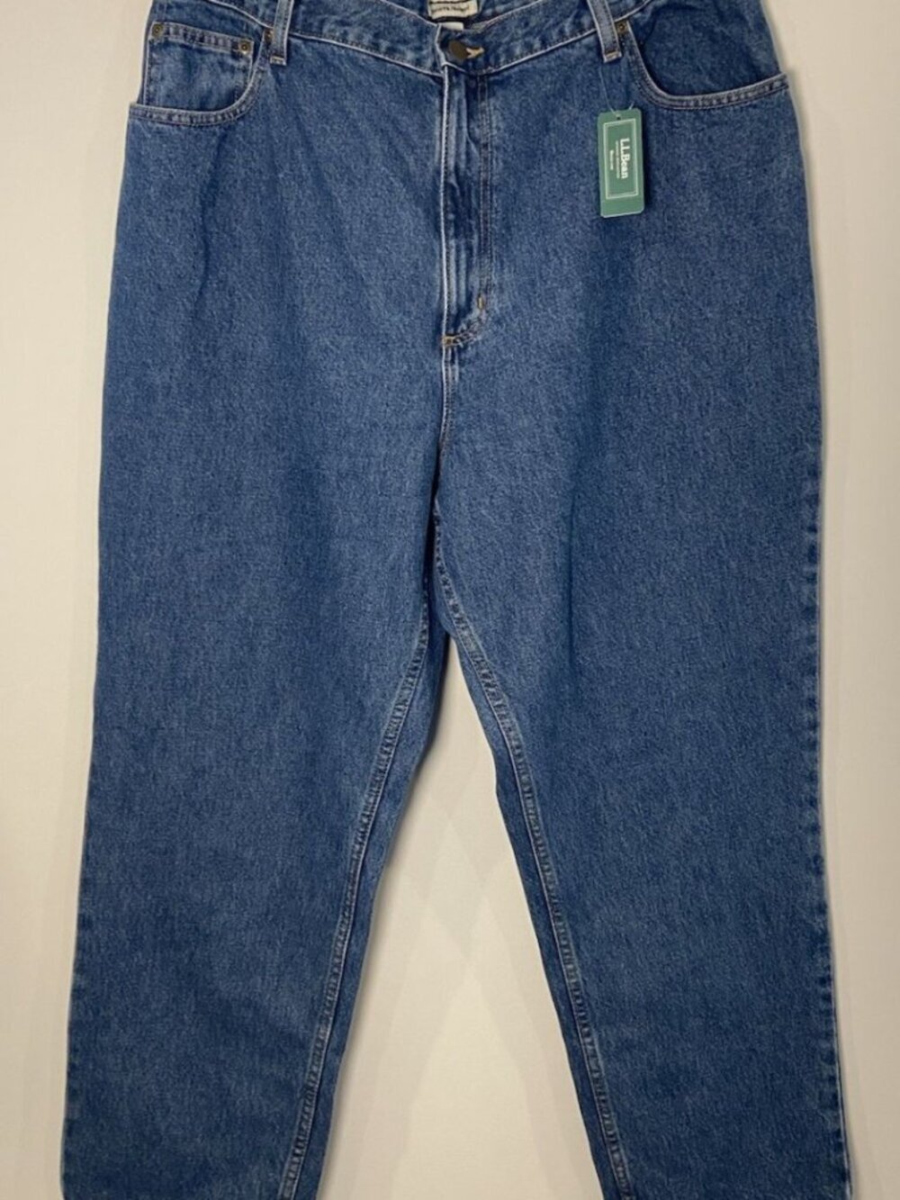 NWT L.L.Bean Jeans Original Fit Relaxed Stonewashed Size 20R 20 Reg New